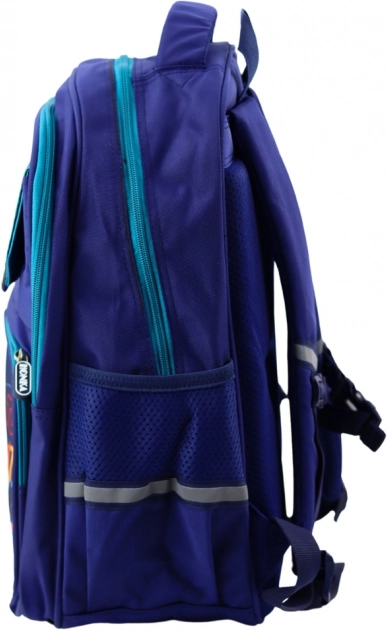 Zaino scolastico per bambini con motivo dinosauri, blu navy 41x30x16 cm