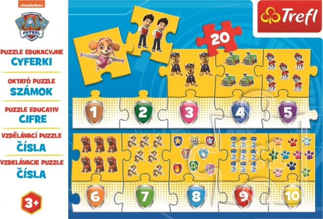 Puzzle Educativo Numeri PAW Patrol