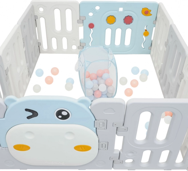 Recinto modulare Hippo blu