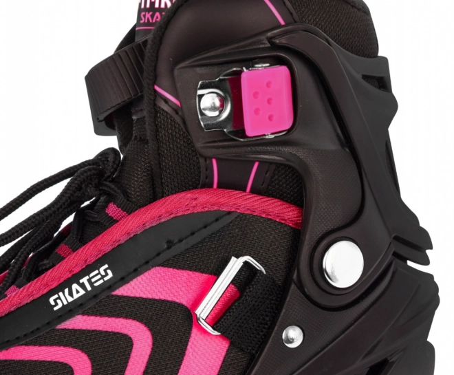 Set 4 in 1 Pattini a rotelle, rollers e pattini da ghiaccio per bambini taglia 29-33 Rosa – Rosa