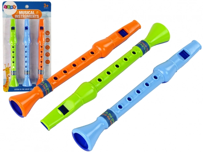 Set di tre flauti per bambini Animali