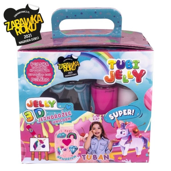 Set Tubi Jelly 6 colori piccolo acquario Unicorno