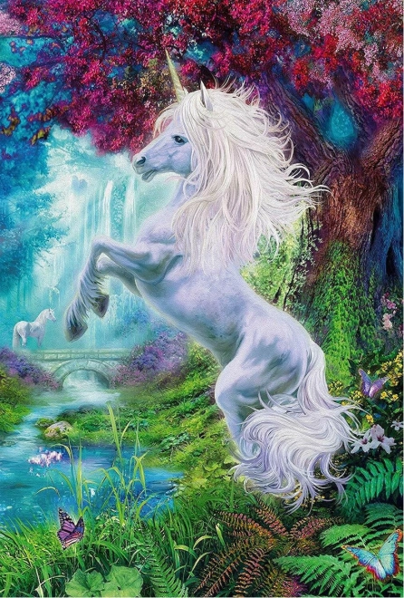 Puzzle unicorno nel giardino incantato 60 pezzi