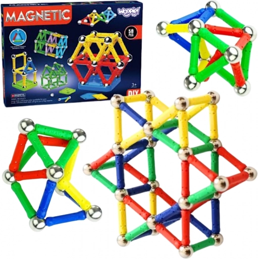 Woopie blocchi da costruzione magnetici 3D, 58 pezzi