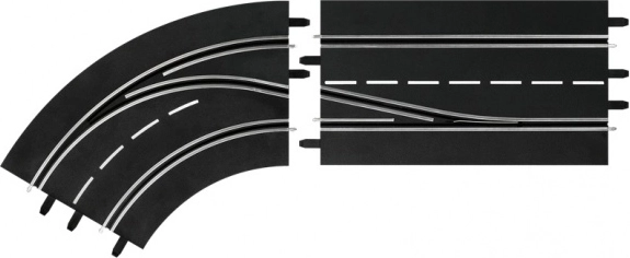 sorpasso in curva sinistra – esterno per piste digital 132/124