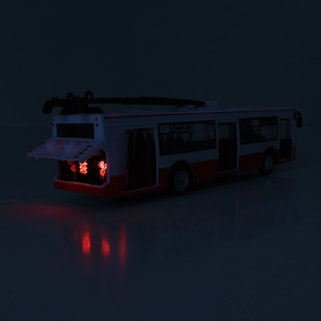 Autobus Articolato Parlante in Plastica 29cm Rosso