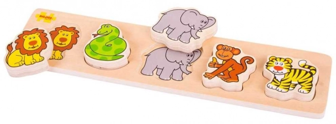 Puzzle ad incastro Safari per bambini Bigjigs