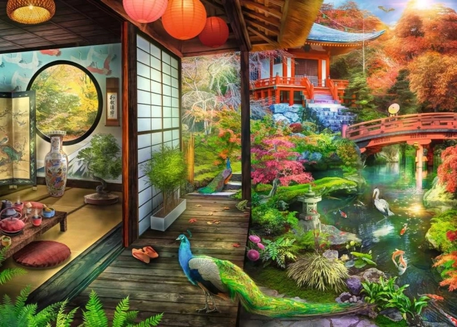 Puzzle giardino giapponese Teahouse 1000 pezzi