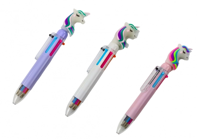 Penna Multicolore Unicorno Automatica 6 Colori