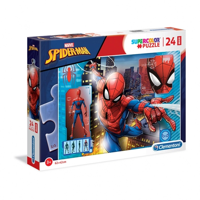 Puzzle 24 pezzi Maxi Super Colore - Spider-Man