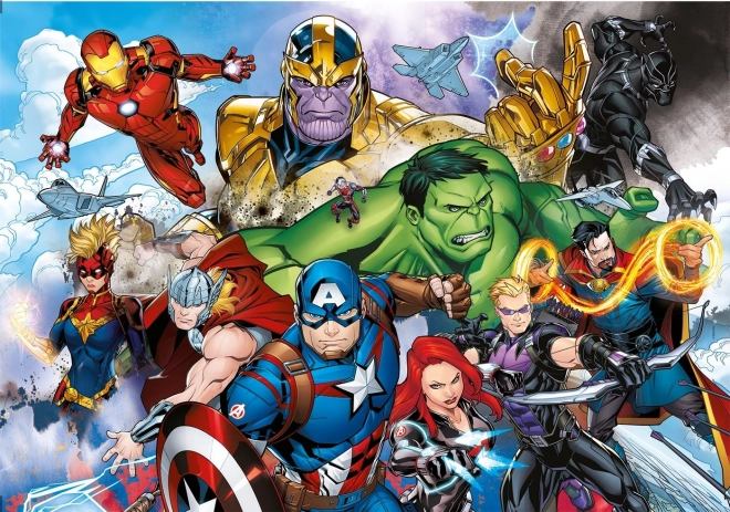 Puzzle Clementoni SuperColor Marvel Avengers 104 pezzi