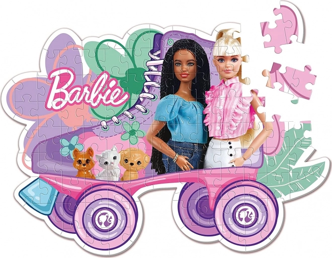 Puzzle sagomato Barbie Pattinaggio 104 pezzi