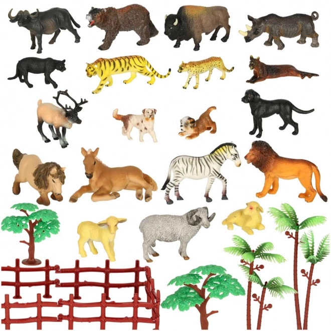 Set completo animali dello zoo per bambini