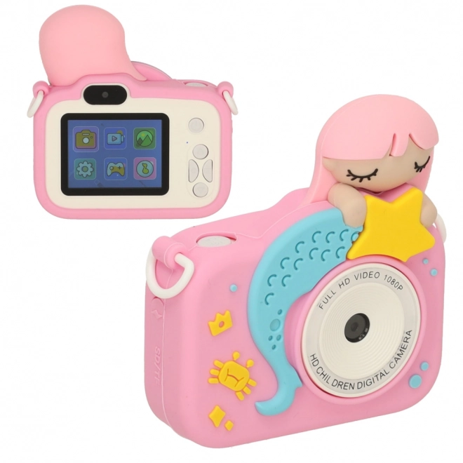 Fotocamera digitale per bambini rosa