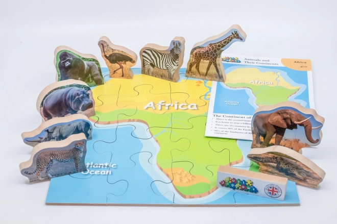 Puzzle in legno Africa e i suoi animali di Just Jigsaws