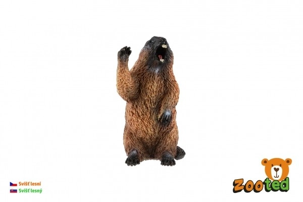 Marmotta dei boschi in plastica 6cm in sacchetto