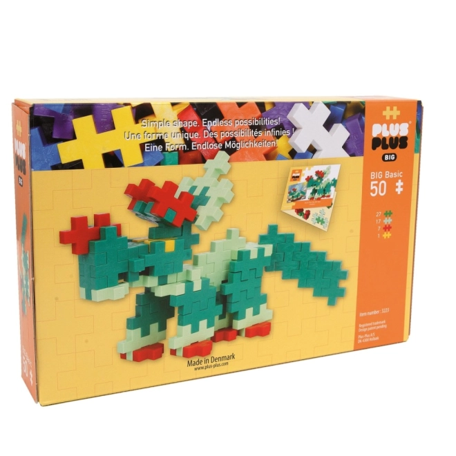 50 pezzi colorati per un gioco creativo