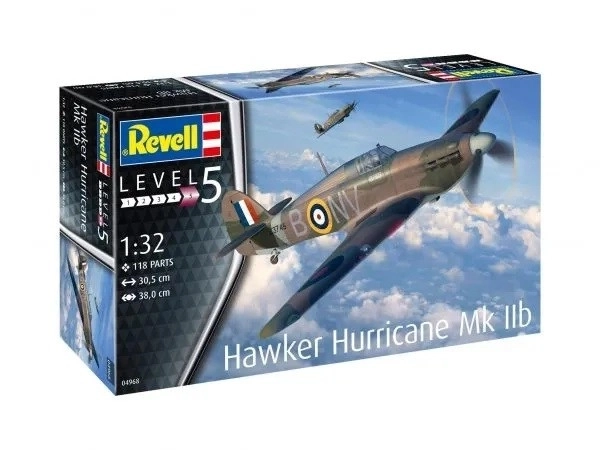 Modello di plastica Hawker Hurricane MK IIB in scala 1/32