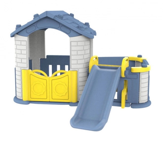 Grande casa con vestibolo 5 in 1 Tetto blu