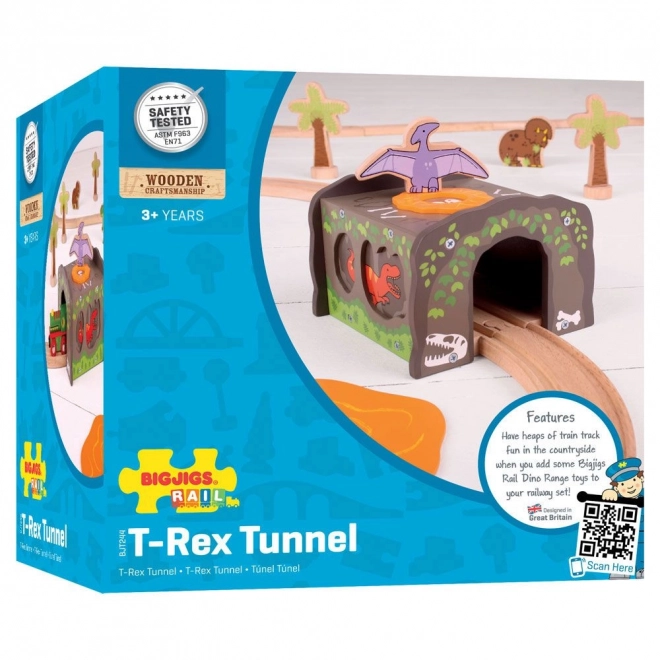 Tunnel Dinosauri T-Rex di Bigjigs Rail