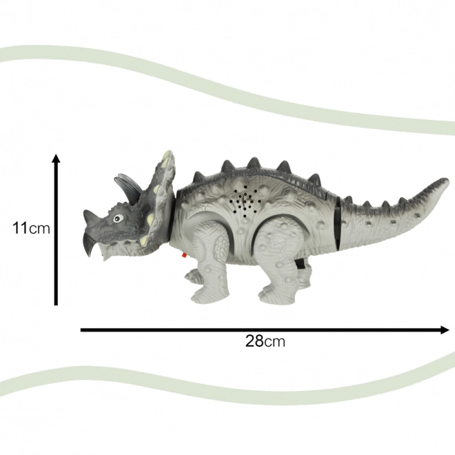 Dinosauro Triceratopo Giocattolo Interattivo a Batteria