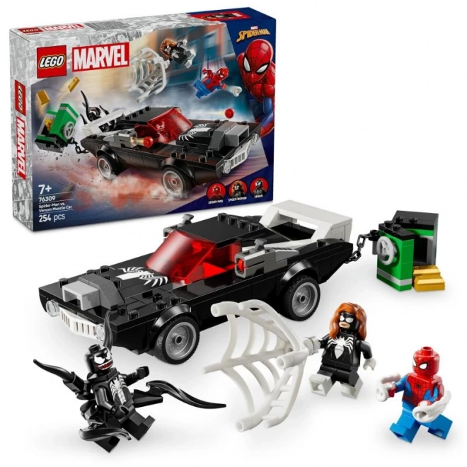 Spider-Man contro l'auto muscolare di Venom LEGO