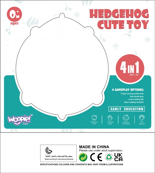 Giocattolo sensoriale riccio 4 in 1