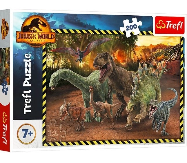 Puzzle 200 pezzi dinosauri di Jurassic Park