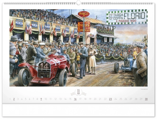 Calendario Murale Oldtimers di Václav Zapadlík 2025