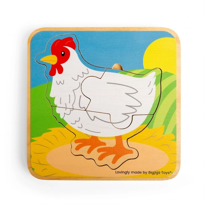 Puzzle Ciclo di Vita della Gallina Bigjigs Toys