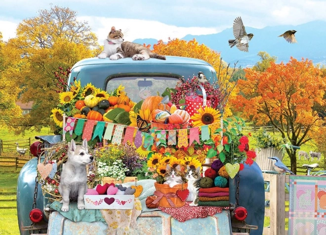 Puzzle Camion di campagna autunnale 500 pezzi da Cobble Hill