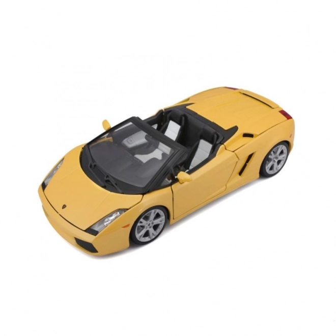 Lamborghini Gallardo Spyder Giocattolo Metallo Giallo Scala 1:18