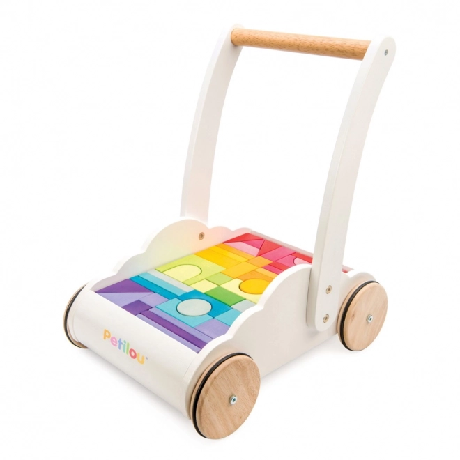 Le Toy Van carrello con mattoncini arcobaleno