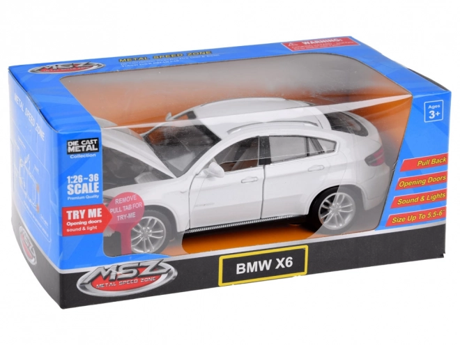 Auto metallo BMW X6 giocattolo scala 1:32