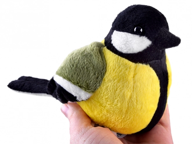 Peluche Uccello Cinciallegra 13 cm