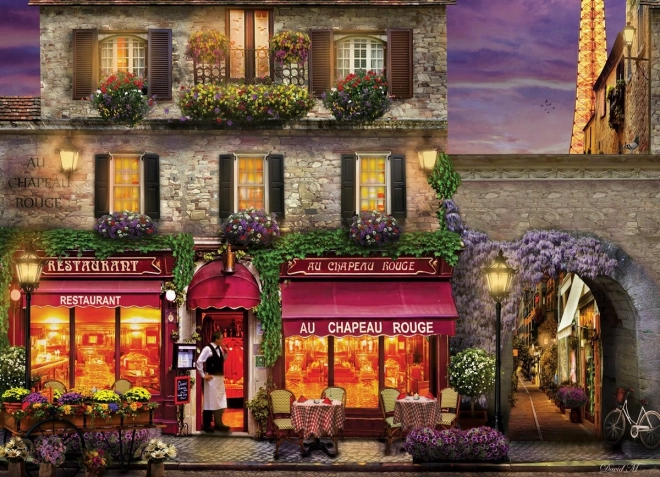 Puzzle La Taverna del Cappello Rosso Parigi 1000 Pezzi