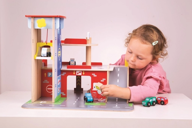 Garage con Parcheggio di Bigjigs Toys