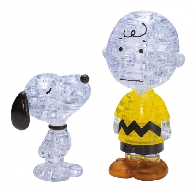 Puzzle 3D Crystal Snoopy e Charlie Brown