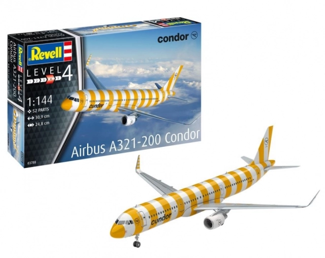 Modello in plastica Airbus A321-200 CONDOR in scala 1:144