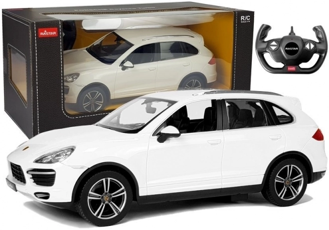 Auto R/C Porsche Cayenne bianco 1:14