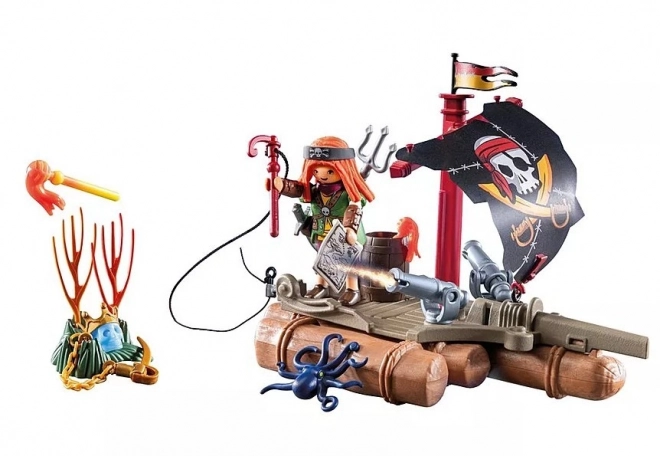 Raft dei pirati con tesoro Playmobil