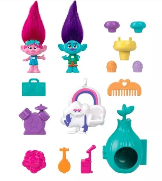 Casetta Portatile POLLY POCKET Trolls di Poppy