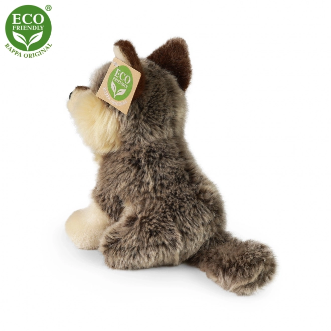 Lupo Peluche Seduto 18 cm Eco-friendly