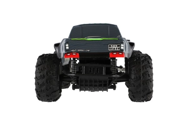 Pick-up RC fuoristrada grigio-verde a batteria