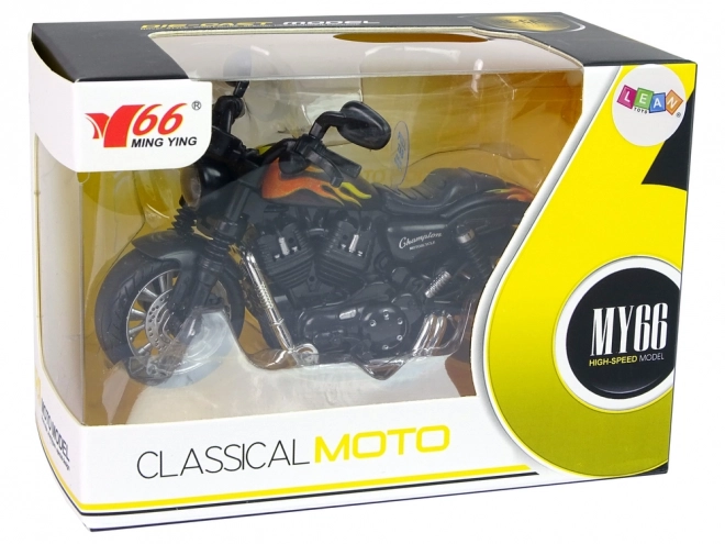 Motocicletta Champion con motore Pull-Back, suoni e luci