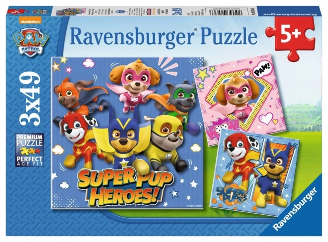 Puzzle PAW Patrol 3x49 pezzi