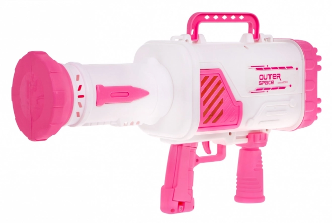 Pistola Per Bolle Di Sapone Bambini 3+ Rosa Con Ventilatore E Liquido