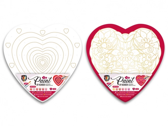 Dipinto di numeri Cuore