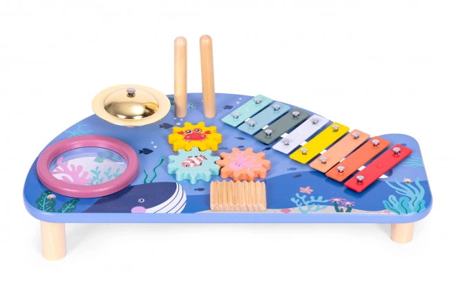 tavolo musicale per bambini a forma di balena ECOTOYS