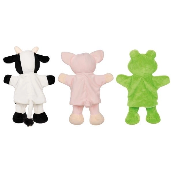 Pacchetti peluche con piedini - Mucca, Maialino, Rana